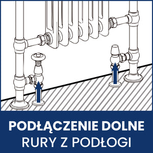 Zawór Termostatyczny Kątowy Tradycyjny - Chrom