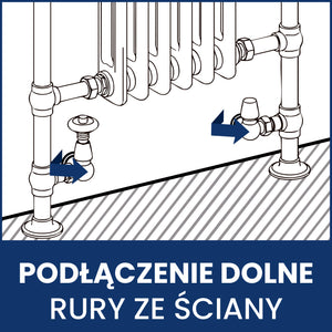 Zawór Termostatyczny Trójosiowy Tradycyjny - Chrom