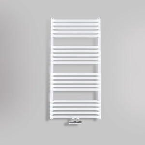 Grzejnik Łazienkowy - Podwójny Biały - 1000x500mm, gładkie tło firmy Heissmann