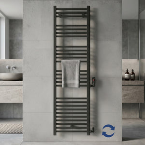 Grzejnik Łazienkowy Drabinkowy - Czarny - 1600x400mm  (Roz 50cm)