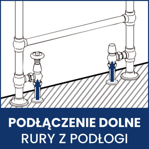 Zawór Termostatyczny Prosty - Szczotkowane złoto