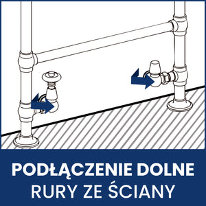 Zawór Termostatyczny Trójosiowy Tradycyjny - Chrom