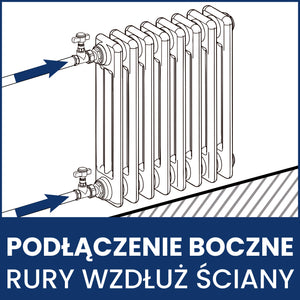 Zawór Prosty Tradycyjny - Chrom