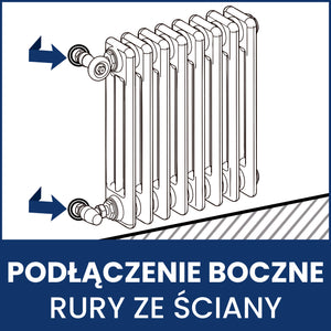 Zawór Termostatyczny Trójosiowy Tradycyjny - Chrom