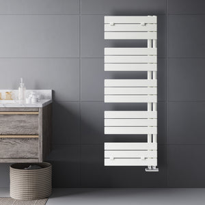 Grzejnik Łazienkowy Dekoracyjny Nowoczesny - Biały - 1430x500mm, Designerski grzejnik w nowoczesnej łazience