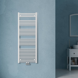 Grzejnik Łazienkowy Drabinkowy D50 - Biały - 1600x600mm, Designerski grzejnik w nowoczesnej łazience od Lazzarini