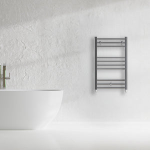 Grzejnik Łazienkowy Drabinkowy - Chrom - 800x500mm, Designerski grzejnik w nowoczesnej łazience od Lazzarini