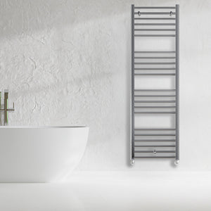 Grzejnik Łazienkowy Drabinkowy - Chrom - 1600x500mm, Designerski grzejnik w nowoczesnej łazience od Lazzarini