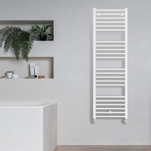 Grzejnik Łazienkowy Drabinkowy - Biały - 1600x500mm, Designerski grzejnik w nowoczesnej łazience od Lazzarini