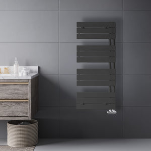 Grzejnik Łazienkowy Dekoracyjny Nowoczesny - Czarny - 1130x500mm, Designerski grzejnik w nowoczesnej łazience