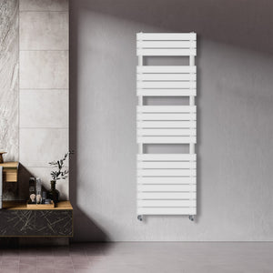 Grzejnik Łazienkowy Nowoczesny - Biały - 1564x500mm, Designerski grzejnik we współczesnej łazience firmy Heissmann