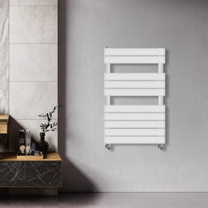 Grzejnik Łazienkowy Nowoczesny - Biały - 816x500mm, Designerski grzejnik we współczesnej łazience firmy Heissmann