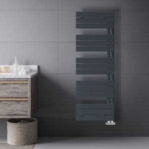 Grzejnik Łazienkowy Dekoracyjny Nowoczesny - Antracyt - 1430x500mm, Designerski grzejnik w nowoczesnej łazience