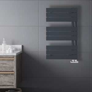Grzejnik Łazienkowy Dekoracyjny Nowoczesny - Antracyt - 830x500mm, Designerski grzejnik w nowoczesnej łazience