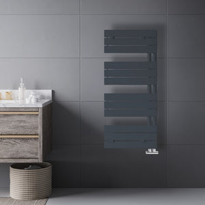 Grzejnik Łazienkowy Dekoracyjny Nowoczesny - Antracyt - 1130x500mm, Designerski grzejnik w nowoczesnej łazience
