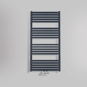 Grzejnik Łazienkowy - Podwójny Antracyt - 1000x500mm, gładkie tło firmy Heissmann