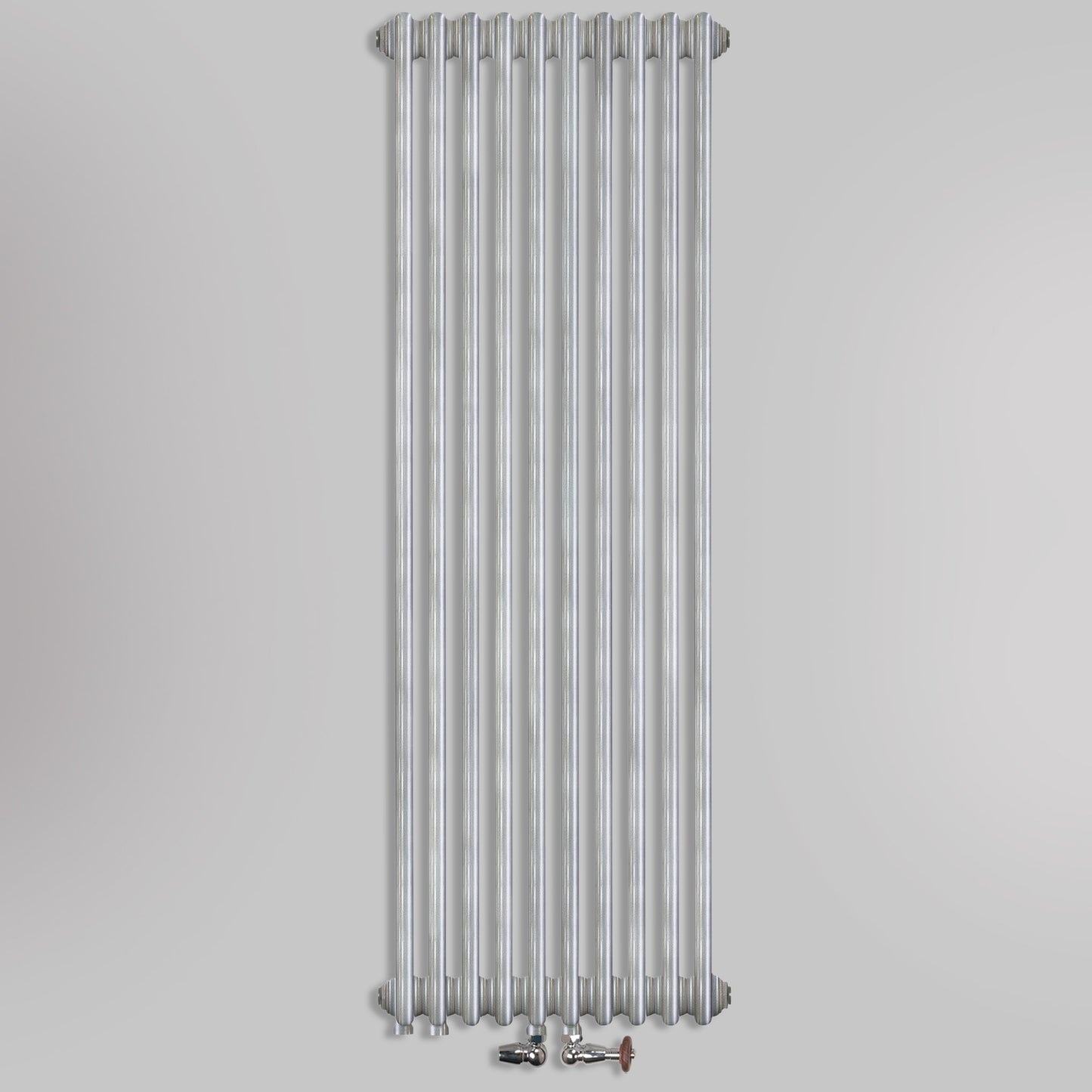 Grzejniki Żeberkowe Pokojowe Dekoracyjne - Srebro Szczotkowane