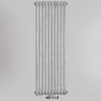 Grzejniki Żeberkowe Pokojowe Dekoracyjne - Srebro Szczotkowane