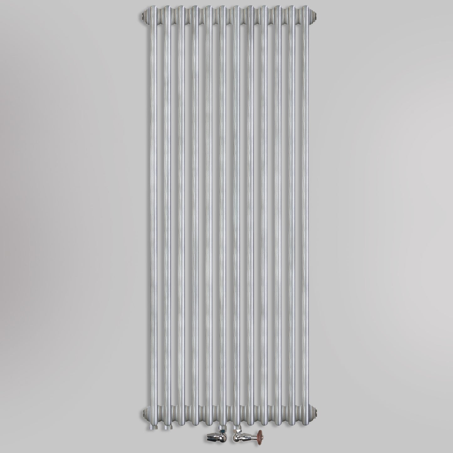 Grzejniki Żeberkowe Pokojowe Dekoracyjne - Srebro Szczotkowane