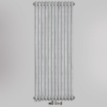 Grzejniki Żeberkowe Pokojowe Dekoracyjne - Srebro Szczotkowane