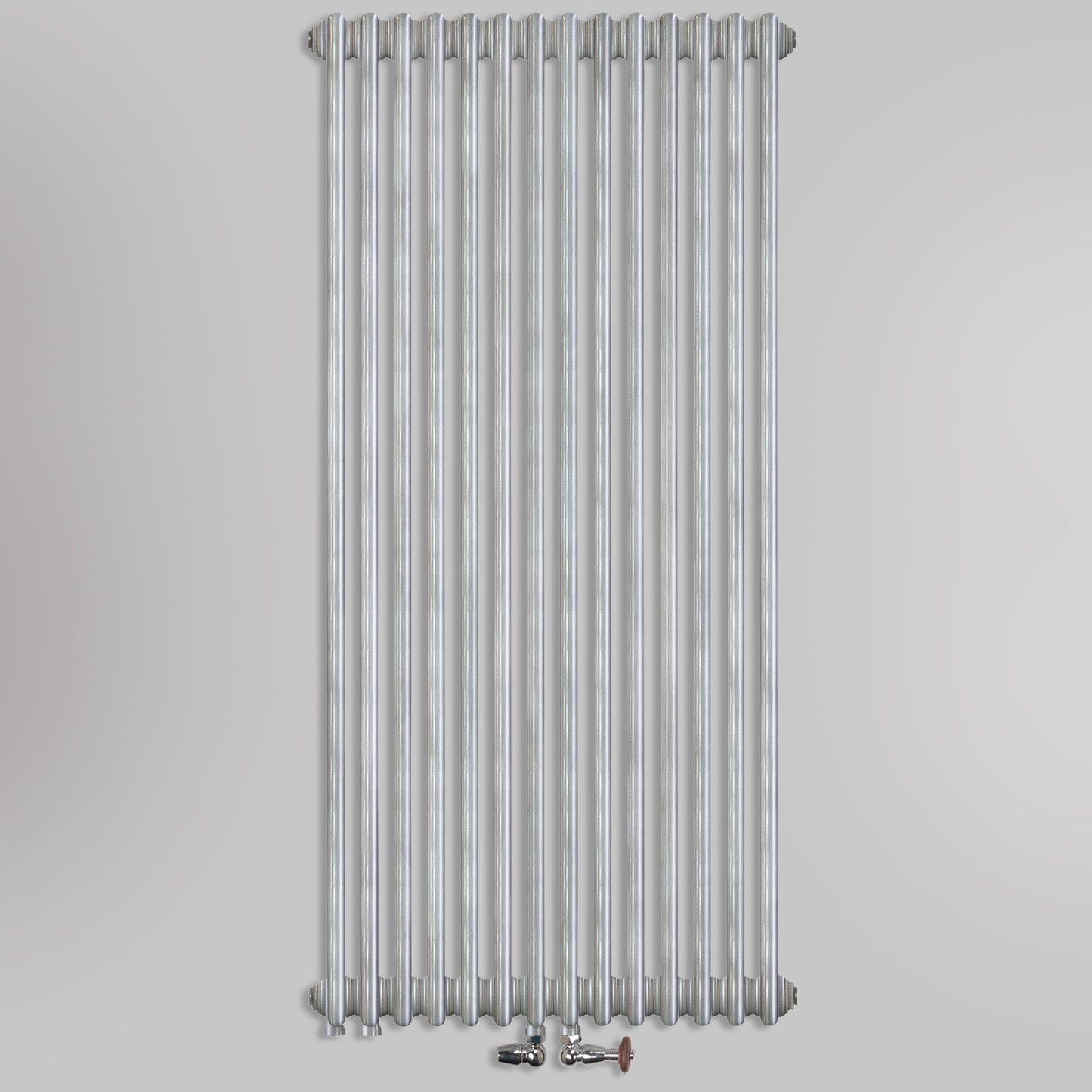 Grzejniki Żeberkowe Pokojowe Dekoracyjne - Srebro Szczotkowane