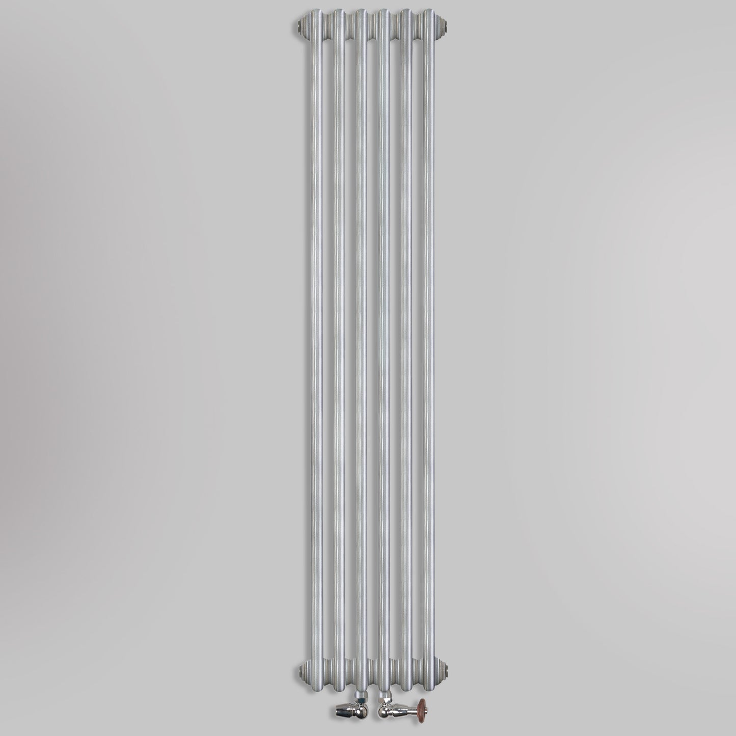 Grzejniki Żeberkowe Pokojowe Dekoracyjne - Srebro Szczotkowane