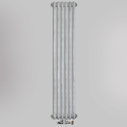 Grzejniki Żeberkowe Pokojowe Dekoracyjne - Srebro Szczotkowane