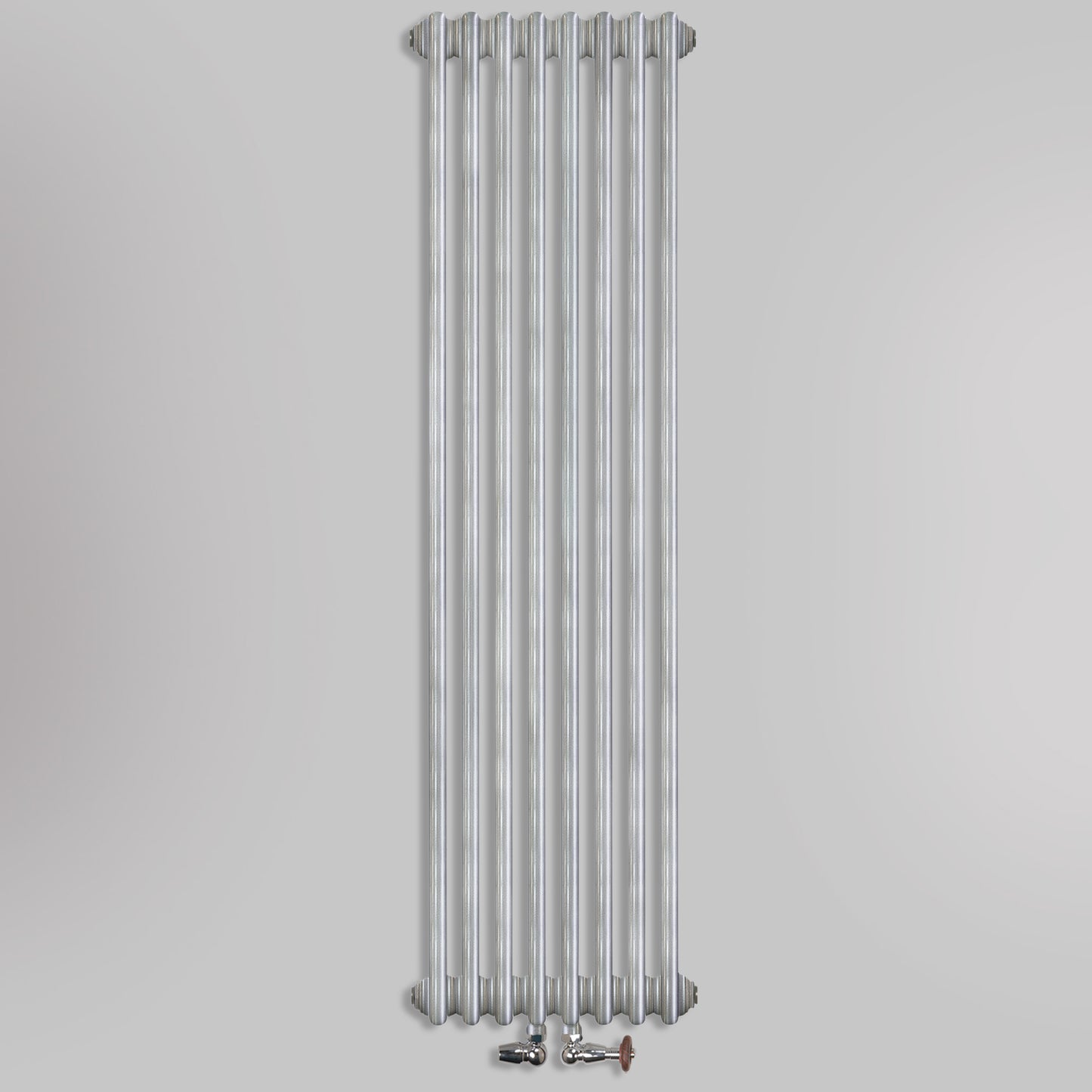 Grzejniki Żeberkowe Pokojowe Dekoracyjne - Srebro Szczotkowane