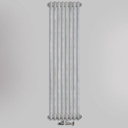 Grzejniki Żeberkowe Pokojowe Dekoracyjne - Srebro Szczotkowane