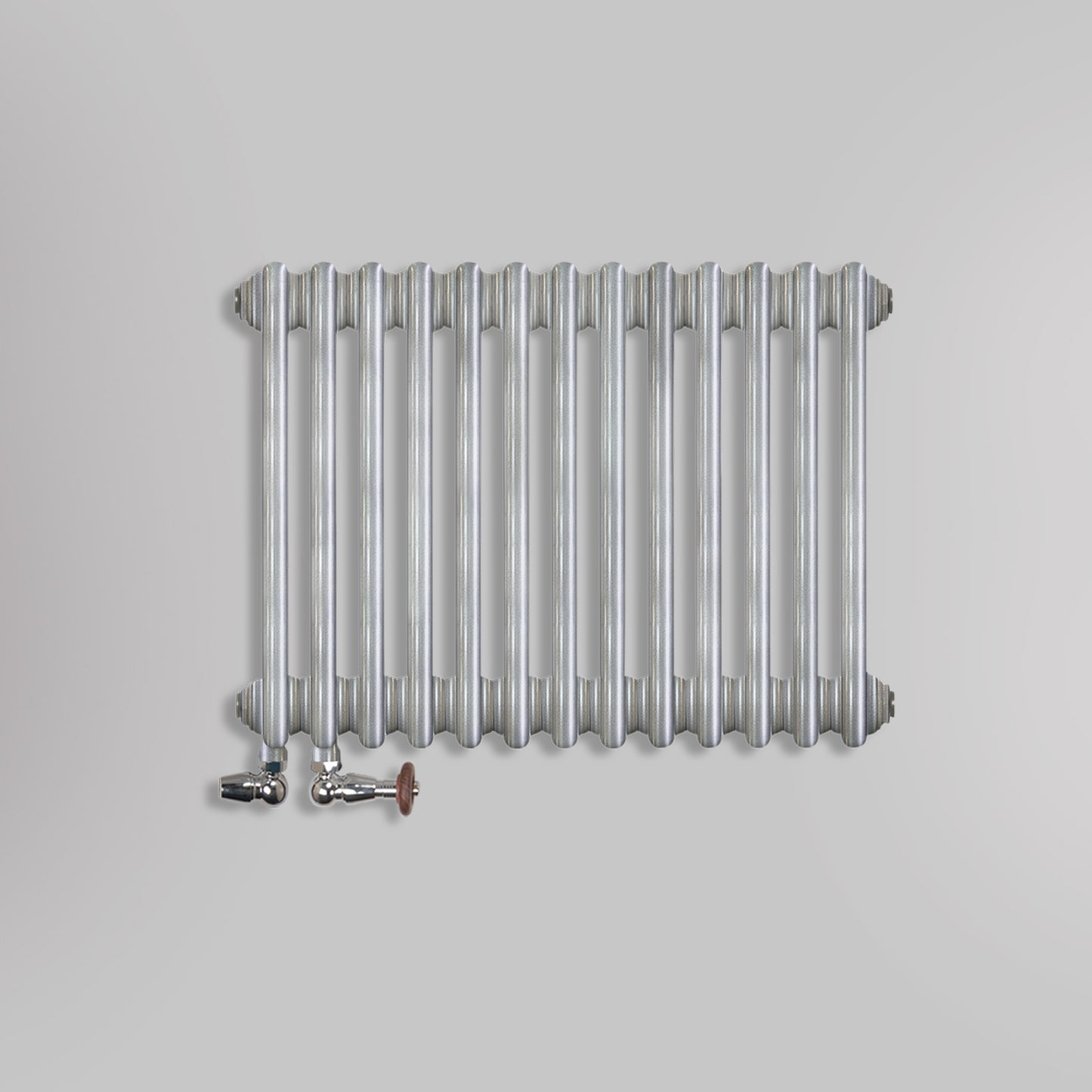 Grzejniki Żeberkowe Pokojowe Dekoracyjne - Srebro Szczotkowane
