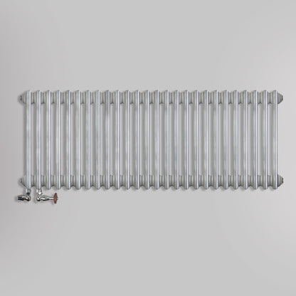 Grzejniki Żeberkowe Pokojowe Dekoracyjne - Srebro Szczotkowane