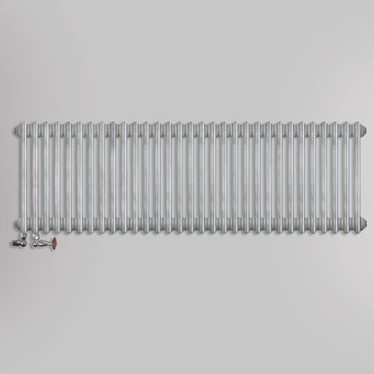 Grzejniki Żeberkowe Pokojowe Dekoracyjne - Srebro Szczotkowane