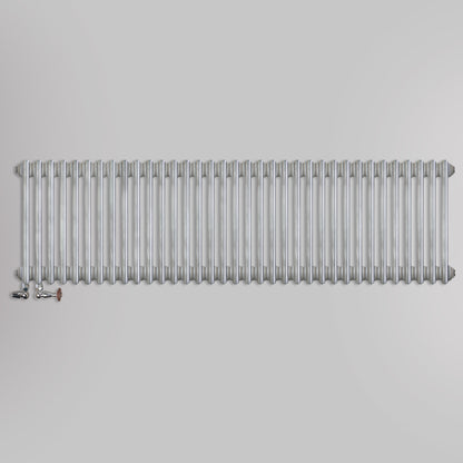 Grzejniki Żeberkowe Pokojowe Dekoracyjne - Srebro Szczotkowane