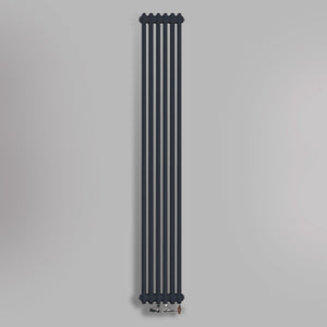 Grzejnik Dekoracyjny Pionowy - 3 Kolumnowy Antracytowy - 1800x290mm, gładkie tło firmy Empire