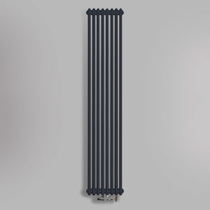 Grzejnik Dekoracyjny Pionowy - 3 Kolumnowy Antracytowy - 1800x380mm, gładkie tło firmy Empire