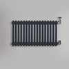Grzejnik Dekoracyjny Żeberkowy - 3 Kolumnowy Antracytowy - 426x785mm, gładkie tło firmy Empire