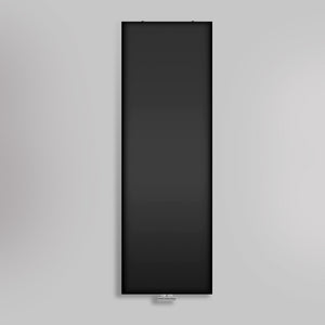 Grzejnik Dekoracyjny Pionowy - Płaski Panelowy Czarny - 1800x600mm, gładkie tło