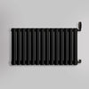 Grzejnik Dekoracyjny - Owalny Kolumnowy Czarny - 545x826mm, gładkie tło