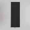 Grzejnik Pionowy Ozdobny - Podwójny Panelowy Czarny - 1800x630mm, gładkie tło