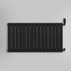 Grzejnik Ozdobny - Podwójny Panelowy Czarny - 560x1050mm, gładkie tło