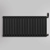 Grzejnik Ozdobny - Podwójny Panelowy Czarny - 560x1190mm, gładkie tło