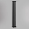 Grzejnik Dekoracyjny Pionowy - 3 Kolumnowy Czarny - 1800x290mm, gładkie tło firmy Empire