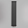 Grzejnik Dekoracyjny Pionowy - 3 Kolumnowy Czarny - 1800x380mm, gładkie tło firmy Empire