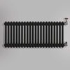 Grzejnik Dekoracyjny Żeberkowy - 3 Kolumnowy Czarny - 426x1010mm, gładkie tło firmy Empire