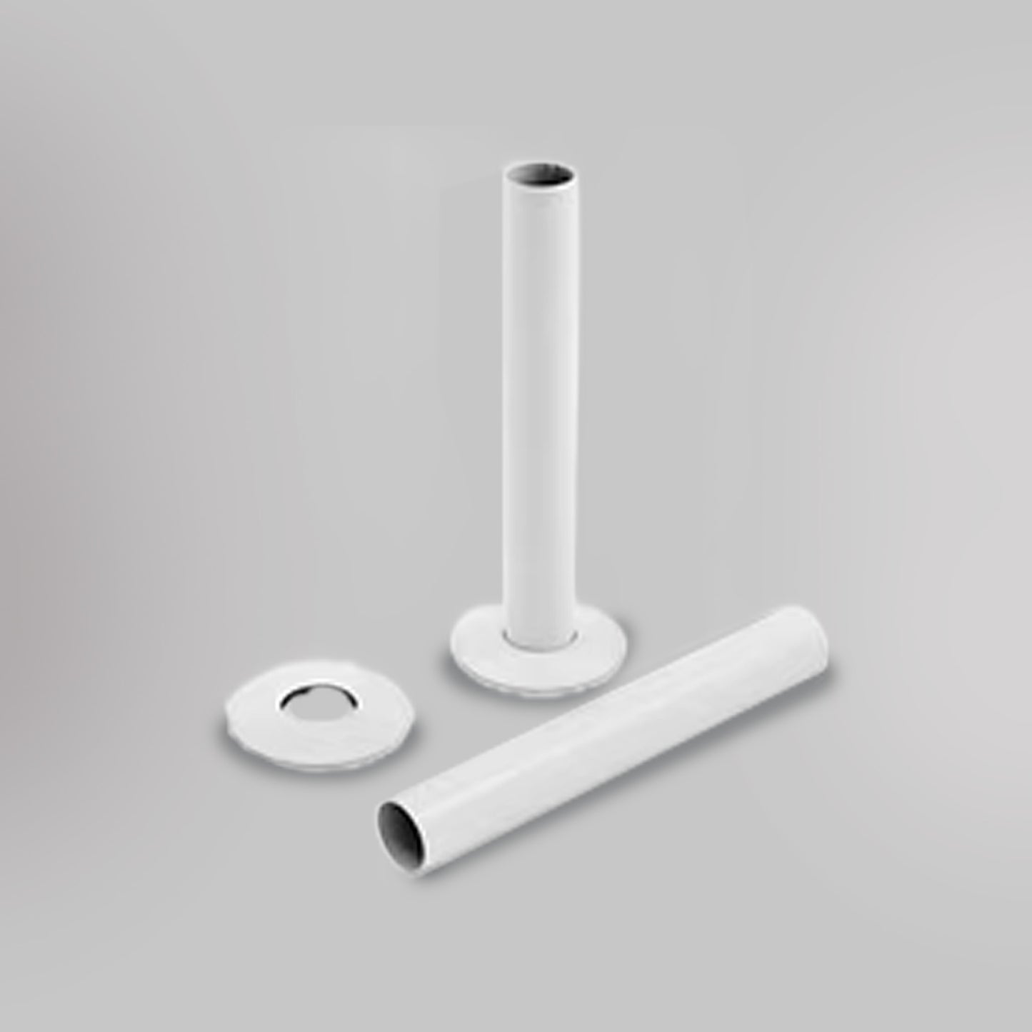 Osłona na Rury - Biały, dekoracyjne osłony rur grzejników - gładkie tło