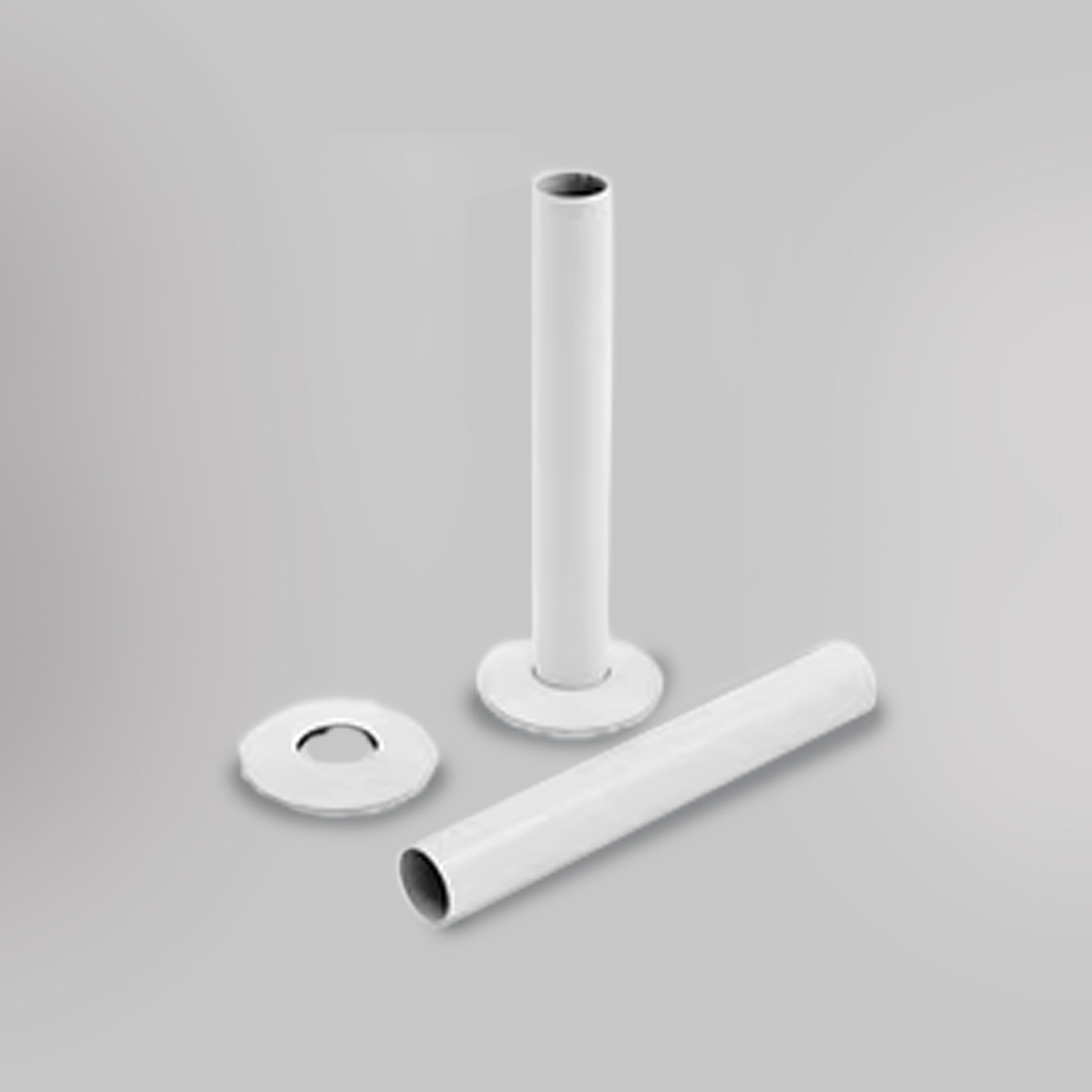 Osłona na Rury - Biały, dekoracyjne osłony rur grzejników - gładkie tło