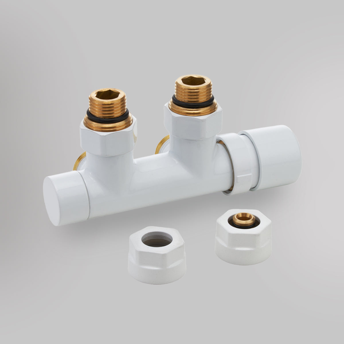 Zawór Termostatyczny Kątowy 50 mm – Biały